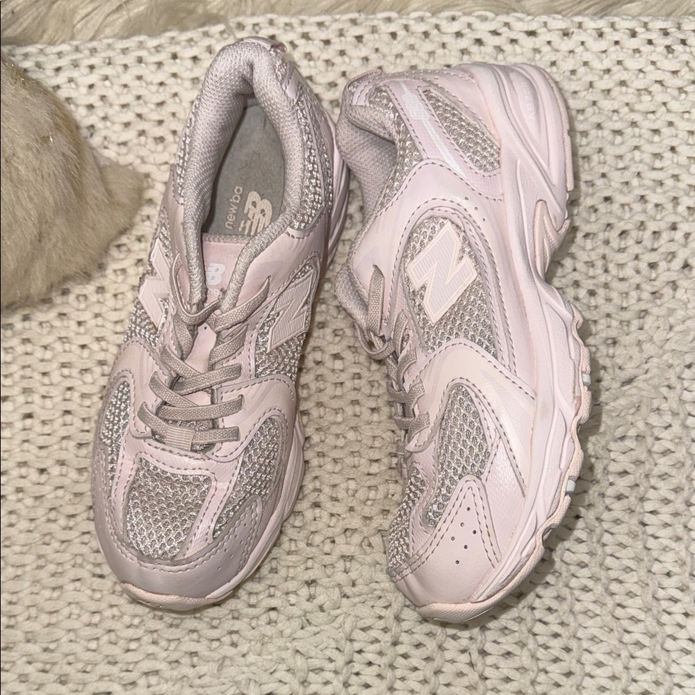 New Balance Kid’s Pale Pink Athletic Sneakers